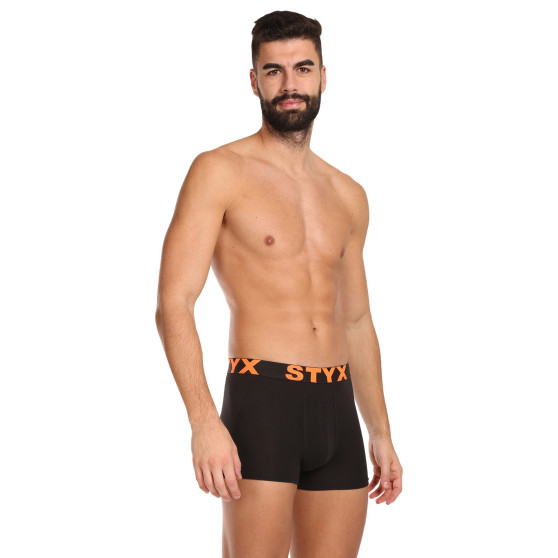 10PACK Boxershorts til mænd Styx sport gummi sort (10G9601)