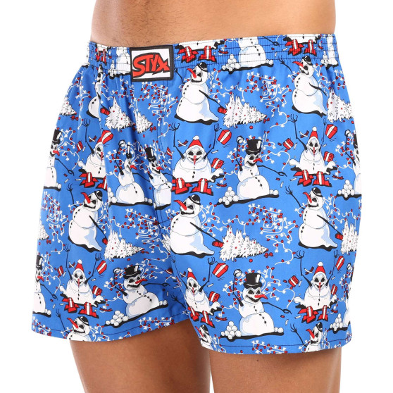 Boxershorts til mænd Styx art klassisk gummi overstørrelse christmas snowmen (E1751)