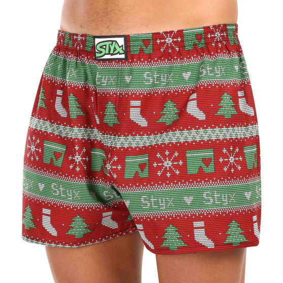 Boxershorts til mænd Styx art klassisk gummi overstørrelse christmas knit (E1658)