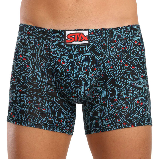 3PACK Boxershorts til mænd Styx long art klassisk gummi flerfarvet (3F12672)