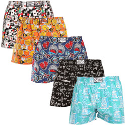 5PACK Boxershorts til mænd Styx art klassisk gummi flerfarvet (5A1536247)