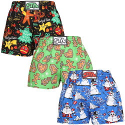 3PACK Børneshorts Styx art klassisk gummi flerfarvet (3J17134)