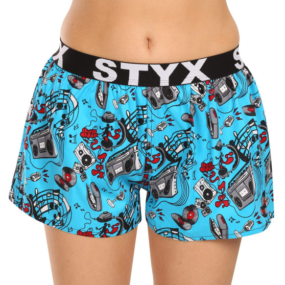 3PACK Dameshorts Styx art sports gummi flerfarvet (3T15782)