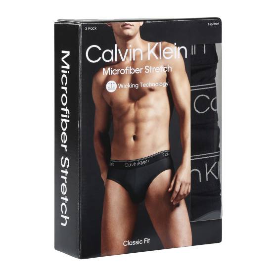 3PACK Trusser til mænd Calvin Klein sort (NB2568A-UB1)