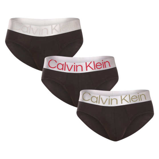 3PACK Trusser til mænd Calvin Klein sort (NB3129A-GIW)