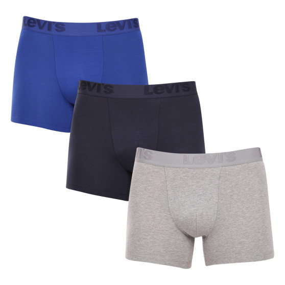 3PACK Boxershorts til mænd Levis flerfarvet (905045001 022)