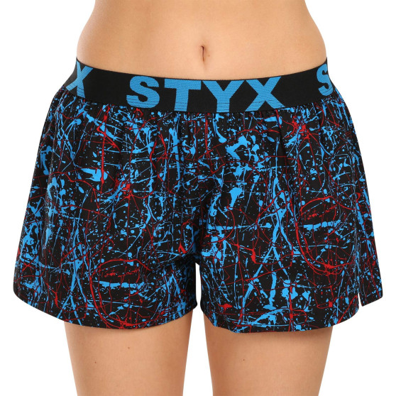 3PACK Dameshorts Styx art sports gummi flerfarvet (3T13603)