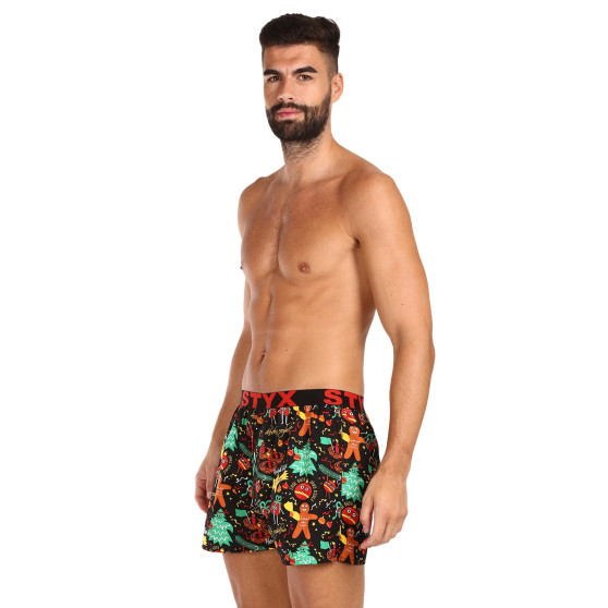 3PACK Boxershorts til mænd Styx art sports gummi flerfarvet (3B17134)