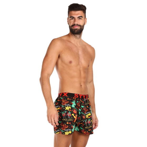 3PACK Boxershorts til mænd Styx art sports gummi flerfarvet (3B17134)