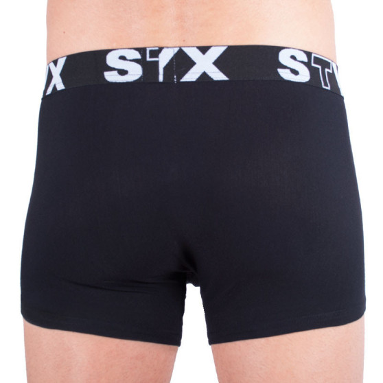 3PACK Boxershorts til mænd Styx sport gummi overstørrelse sort (3R960)