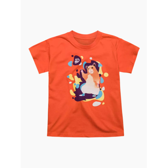 Munter børne-t-shirt Dedoles Dancing Hamster orange (D-K-AP-TSH-C-C-1674)