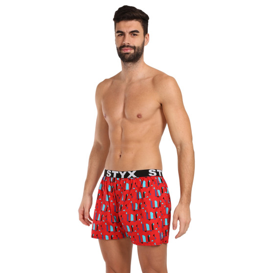 Boxershorts til mænd Styx kunst sport gummimønstre (B1659)