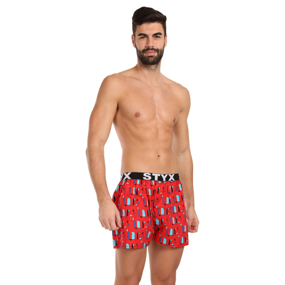 Boxershorts til mænd Styx kunst sport gummimønstre (B1659)