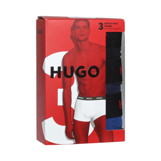 3PACK Boxershorts til mænd HUGO flerfarvet (50469766 420)