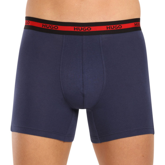 3PACK Boxershorts til mænd HUGO flerfarvet (50496713 420)