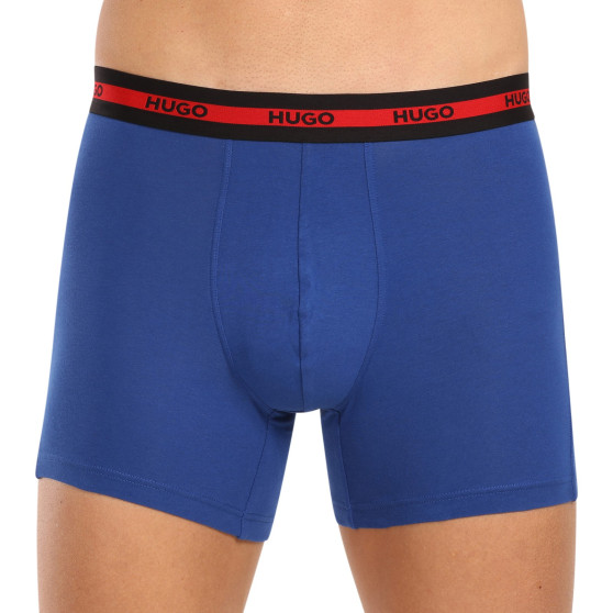 3PACK Boxershorts til mænd HUGO flerfarvet (50496713 420)