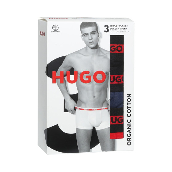 3PACK Boxershorts til mænd HUGO flerfarvet (50503083 623)