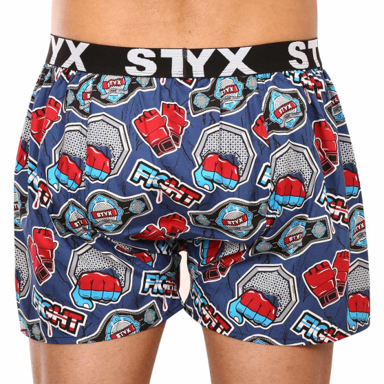 3PACK Boxershorts til mænd Styx art sports gummi flerfarvet (3B15690)