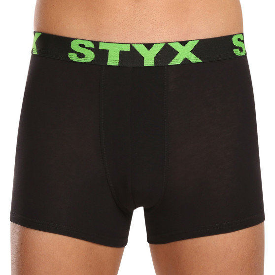 5PACK Boxershorts til mænd Styx sport gummi sort (5G9601)