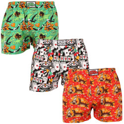 3PACK Boxershorts til mænd Styx art klassisk gummi flerfarvet (3A15347)