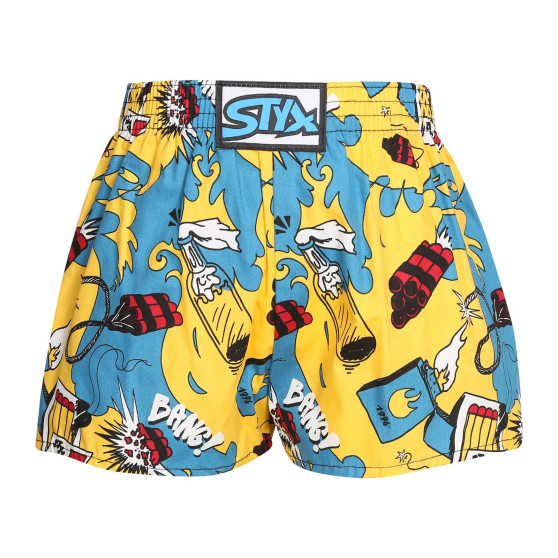 3PACK Børneshorts Styx art klassisk gummi flerfarvet (3J11820)