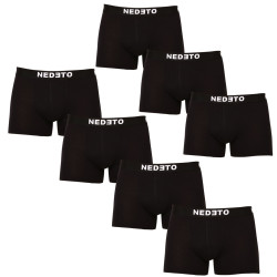 7PACK Boxershorts til mænd Nedeto sort (7NB001b)