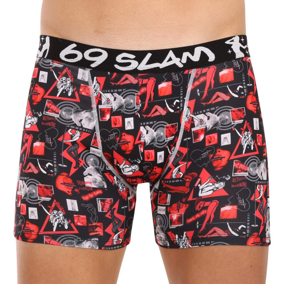 Boxershorts til mænd 69SLAM fit night life (MCYNLF-PO)