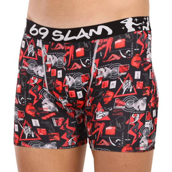 Boxershorts til mænd 69SLAM fit night life (MCYNLF-PO)