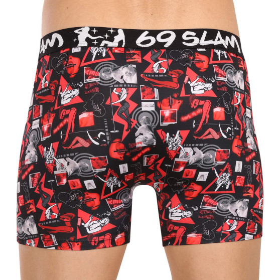 Boxershorts til mænd 69SLAM fit night life (MCYNLF-PO)