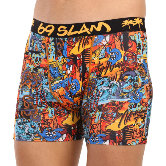 Boxershorts til mænd 69SLAM fit grafitty dylan (MBYGFT-PO)