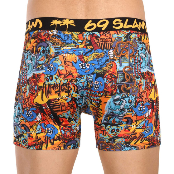 Boxershorts til mænd 69SLAM fit grafitty dylan (MBYGFT-PO)