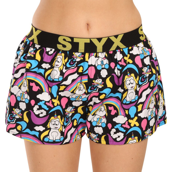 5PACK Dameshorts Styx art sports gummi flerfarvet (5T1182492)