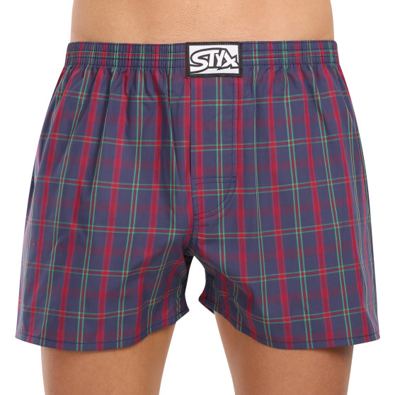 3PACK Boxershorts til mænd Styx classic elastic flerfarvet (3A20836)