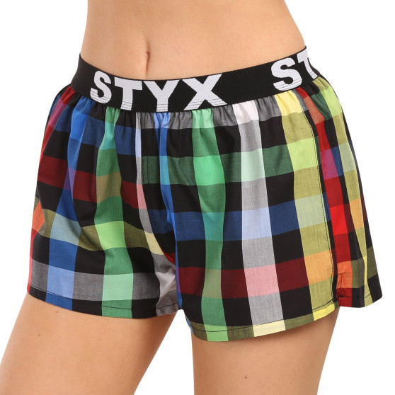 Dameshorts Styx sport gummi flerfarvet (T1012)