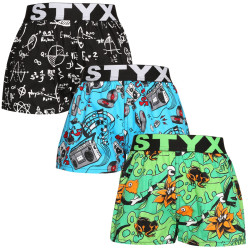 3PACK Børneshorts Styx art sports gummi flerfarvet (3BJ15782)