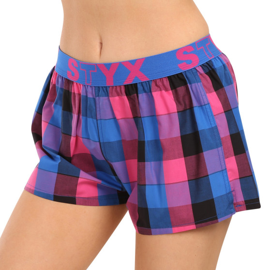 3PACK Dameshorts Styx sport gummi flerfarvet (3T10812)