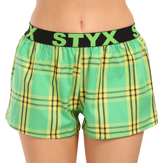 3PACK Dameshorts Styx sport gummi flerfarvet (3T10812)