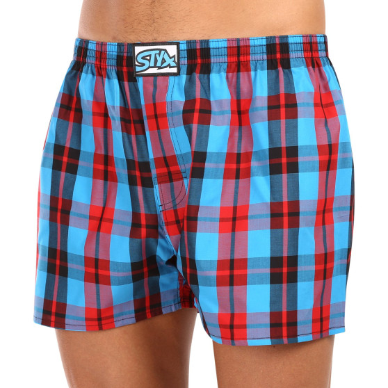 5PACK Boxershorts til mænd Styx classic elastic flerfarvet (5A091320)