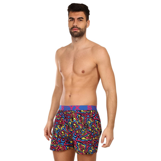 3PACK Boxershorts til mænd Styx art sports gummi flerfarvet (3B13001)