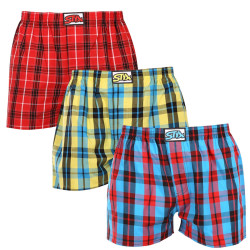 3PACK Boxershorts til mænd Styx classic elastic flerfarvet (3A0913)