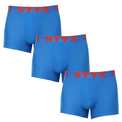 3PACK Boxershorts til mænd Styx sport gummi blå (3G1167)