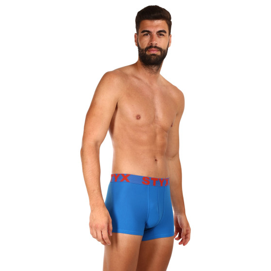 3PACK Boxershorts til mænd Styx sport gummi blå (3G1167)