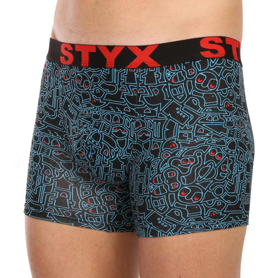 Boxershorts til mænd Styx lang kunst sport gummi doodle (U1256/2)