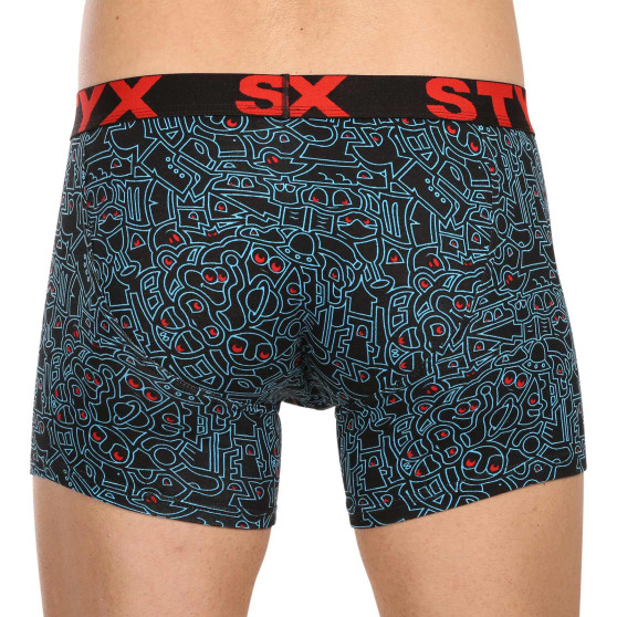 Boxershorts til mænd Styx lang kunst sport gummi doodle (U1256/2)