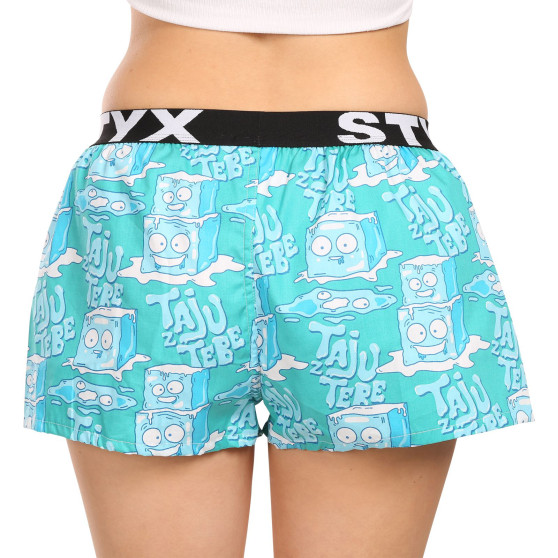 Dameshorts Styx kunst sport gummi isterninger (T1657)