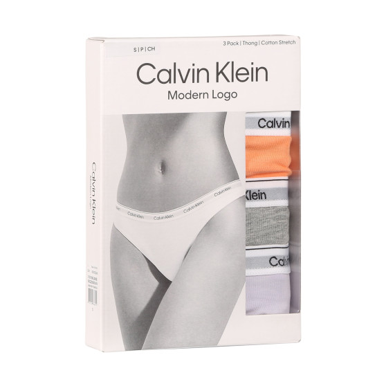 3PACK G-streng til kvinder Calvin Klein flerfarvet (QD5209E-NPA)