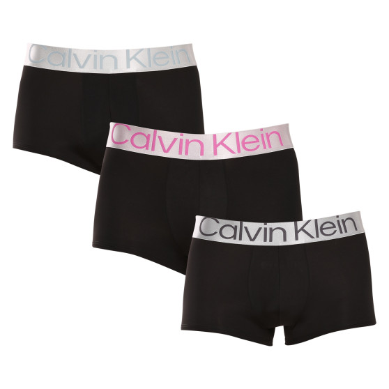 3PACK Boxershorts til mænd Calvin Klein sort (NB3074A-MHQ)