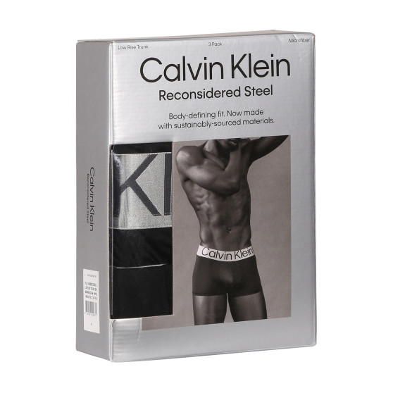 3PACK Boxershorts til mænd Calvin Klein sort (NB3074A-MHQ)