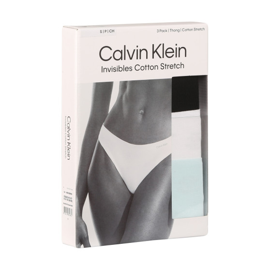 3PACK G-streng til kvinder Calvin Klein flerfarvet (QD5219E-NOY)