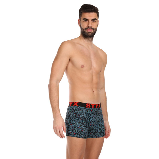 3PACK Boxershorts til mænd Styx lang kunst sport gummi flerfarvet (3U12672/2)